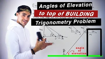 Angle of Elevation Trig Word Problem (Grade 10 Math, MPM2D)