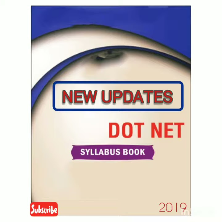 Dot Net programming language Syllabus 2019 || Latest update || - YouTube