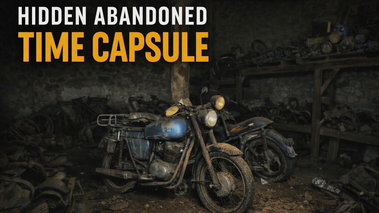 Мы нашли скрытую капсулу времени во Франции (200 брошенных мотоциклов).