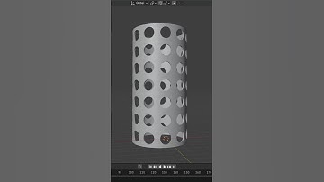 how to model circular holes on curved surfaces in blender #blender #3dmodeling #tutorial #shorts