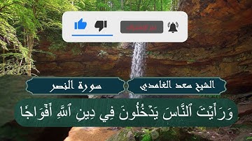الشيخ سعد الغامدي (110 - سورة النصر)