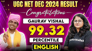 UGC NET Topper Interview 2024 | Congratulations Gaurav, Percentile 99.32 | UGC NET English