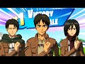 Eren yeager plays fortnite ft the scouts