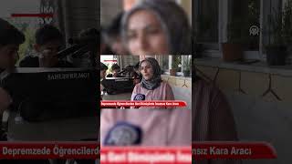 Depremzede Öğrencilerden Geri Dönüşümle İnsansız Kara Aracı  #hatay #haber #gündem