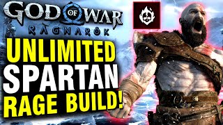 God of War Ragnarok - This Unlimited Spartan Rage Build Is UNSTOPPABLE!