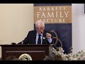 2022 Barrett Family Lecture with Lord Patten