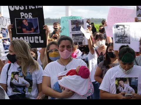 MULTITUDINARIA MARCHA POR NAHUEL PEDEMONTE. SE PIDE CARCEL PARA COMISARIO CIRILO Y CASEROTTO RAQUEL