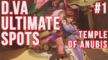 D.Va Ultimate Spots #1 - (Temple of Anubis)