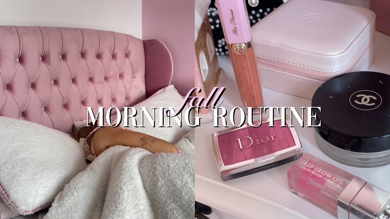 girly fall morning routine🤍 - YouTube
