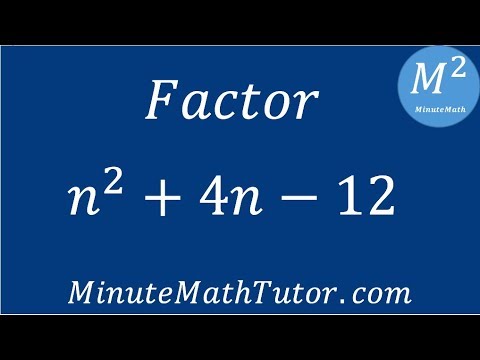 Factor N 2 4n 12 Youtube Factor N 2 4n 12 Youtube