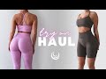 GYM LEGGINGS THAT ARE SHAPEWEAR?!... omg | try on haul lazuli label scrunch sculpt