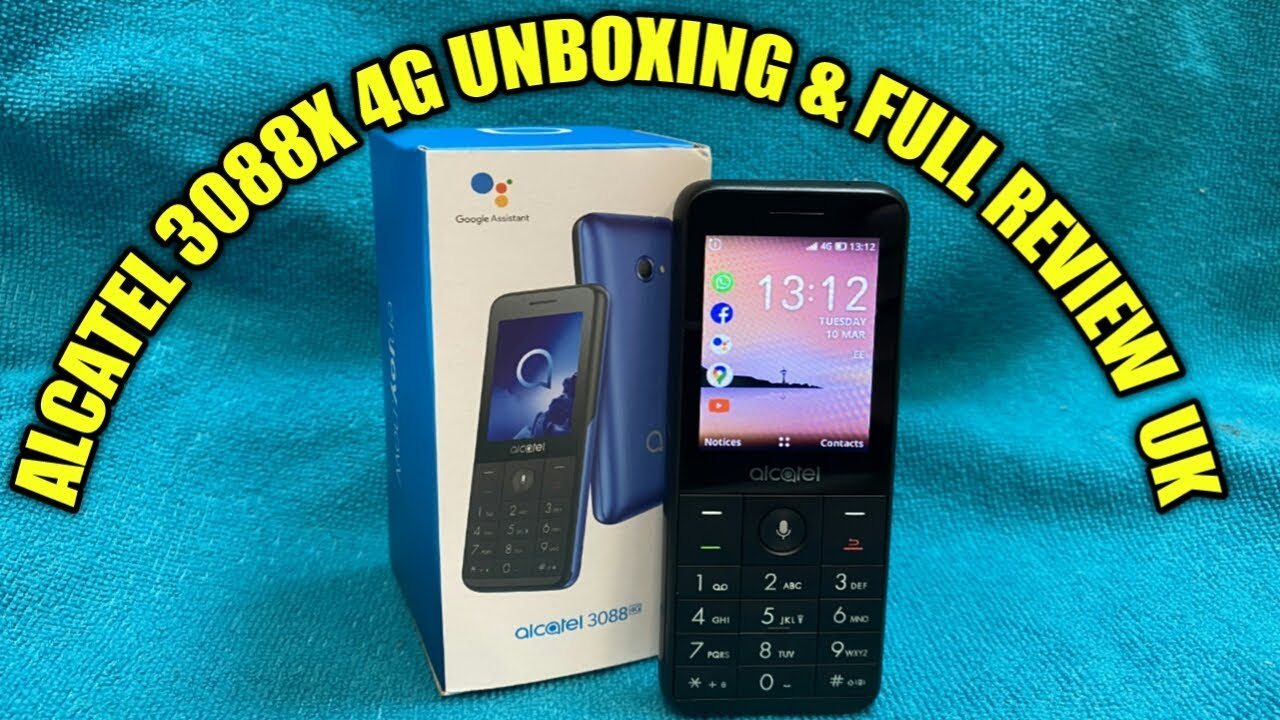 Alcatel 3088 4G Unboxing & Full Review UK - YouTube