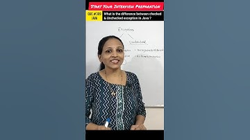 What is the difference between checked & unchecked exceptions ?#shorts #youtubeshorts