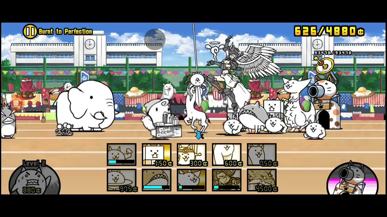 The battle cats-burnt to prefection