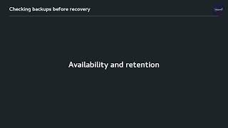 Oracle DBA Lesson 31D — Checking Backups Before Recovery