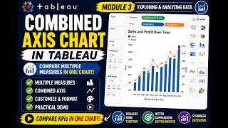 Module 3 - 3.7 Combined Axis Chart in Tableau | Compare Multiple Measures in One Chart