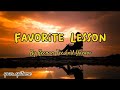 Favorite Lesson by Keenan Tee and Yaeow (Lyrics Video)