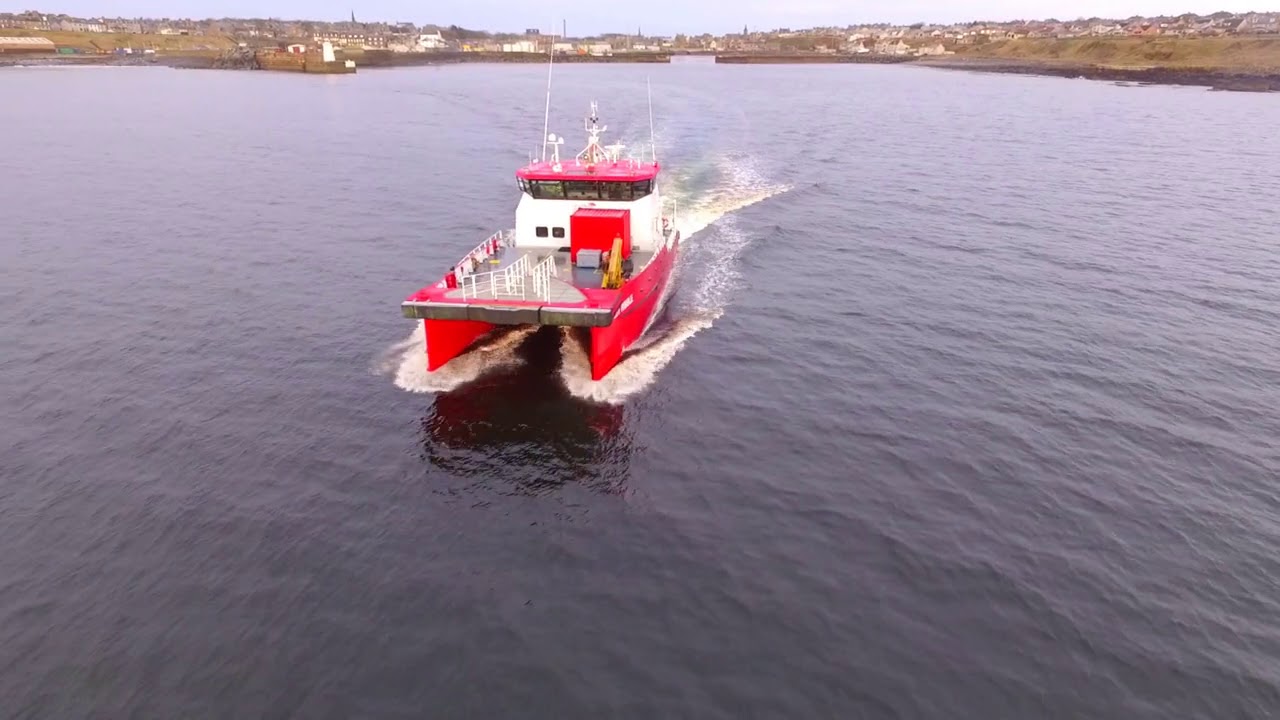 Windfarm service vessel - YouTube