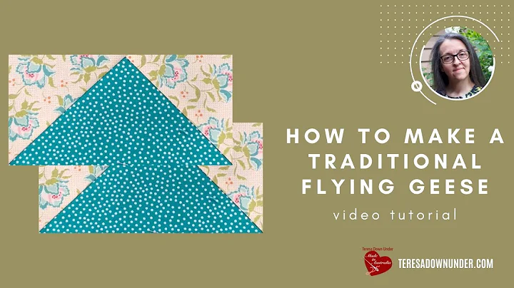 How to make a stitch and flip flying geese quilt b...