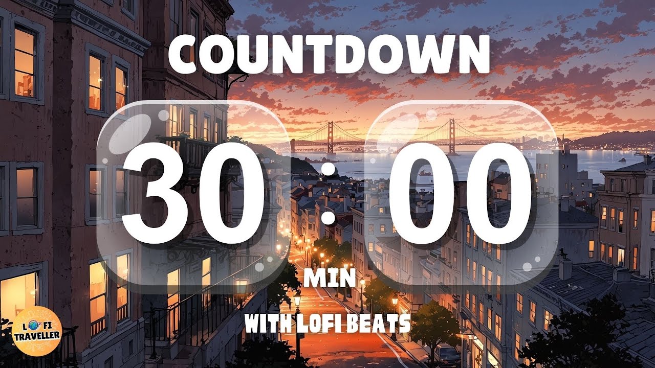 Deep Focus | 30 min Countdown Timer to Study/Relax/Meditate