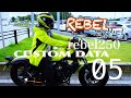 rebel250 CUSTOM DATA 05 LEDヘッドライト レモンアイスイエロー ヤマモトレーシング カスタムマフラー レブル250 カスタム REBEL CHANNEL