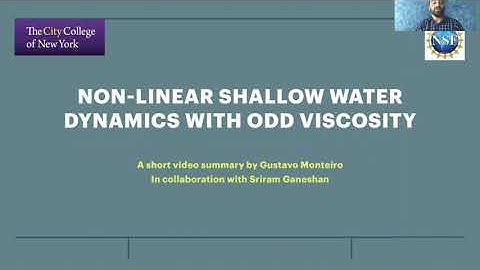 Non-linear shallow water dynamics with odd viscosity.