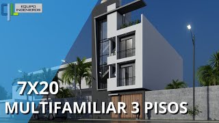 Multifamiliar 3 Pisos 7x20/ SAN MARTIN DE PORRESLIMA