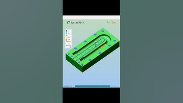 SprutCAM Milling 3D Basic Toolpath #sprutcam #mill #cadcamcnc #cadcamsolutions
