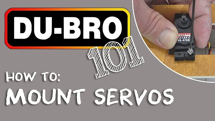 Du-Bro 101 - Servo Mounting for RC Airplanes, Cars, Boats, or Helicopters