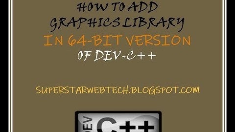 CS602 HOW TO ADD GRAPHICS LIBRAY IN DEV CPP 64 BIT PART-1 | SSWT
