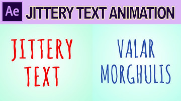 After Effects Tutorial: Jittery Text Animation