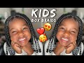 Her First Time Getting Fake Hair! Kids Knotless Box Braids