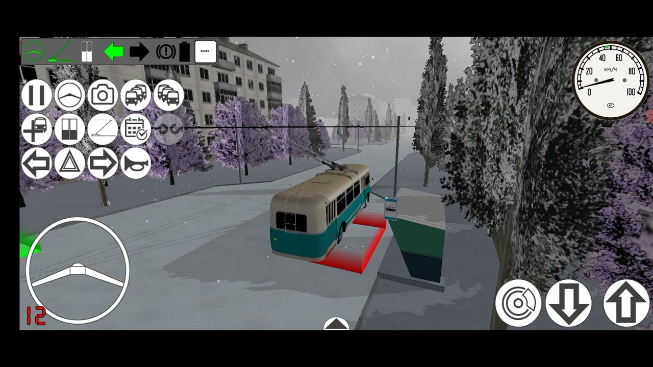 Троллейбусный Маршрут №1 Города Палацк (Обратный) 