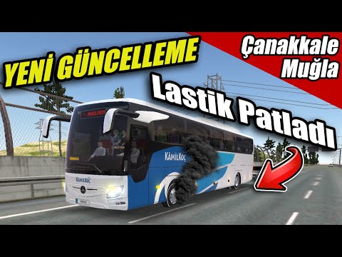 YENİ GÜNCELLEME GELDİ // LASTİĞİMİZ PATLADI | OTOBUS SIMULATOR ULTIMATE !!