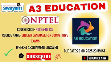 NPTEL English Language for Competitive Exams Week 4 Assignment Answers | noc25-hs137 IIT Madras