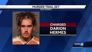 Trial date set in Polk County for Des Moines man charged with murder