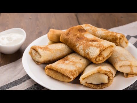 Самые простые блинчики с сёмгой.#shorts