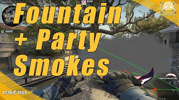 CS:GO | Overpass Fountain and Party Smokes