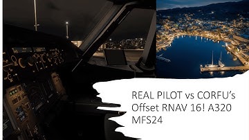 REAL PILOT Flying into Corfu (LGKR) – Stunning RNAV 16 Approach + Wind Component Breakdown MFS24
