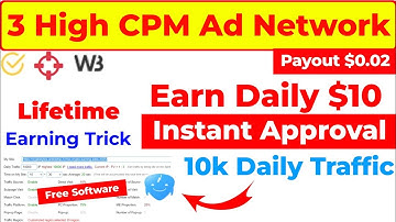 (NEW) 3 Best High CPM Ad Networks For Small Publishers | Instant Approval🔥 High CPM Ad Networks