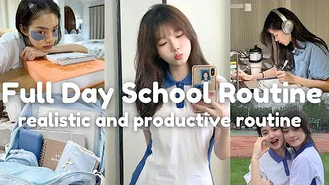 Productive School Day Routine | Realistic and Productive Full School Day Routine