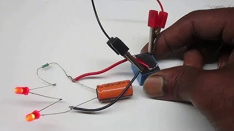 Blinking LED - How to make a Dual LED Blinking Circuit Using Relay and Capacitor