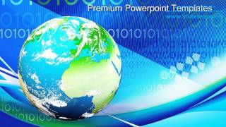 Earth And Binary Globe PowerPoint Templates Themes And Backgrounds 0211