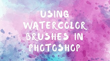 How to create watercolor background in Adobe Photoshop and use brushes by @jentevaart