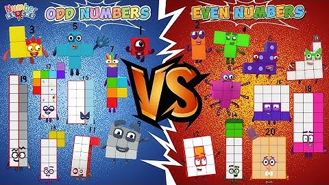 ONEVEN NUMMERBLOKKEN V.S. EVEN NUMMERBLOKKEN NIEUWE VERSIE | LEER TELLEN VAN 1 TOT 50 | @ColorArt_id