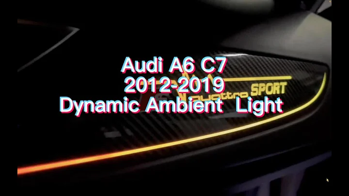 2012-2018 Audi A6 C7 Ambient Lighting Carbon Fiber Rainbow Kit