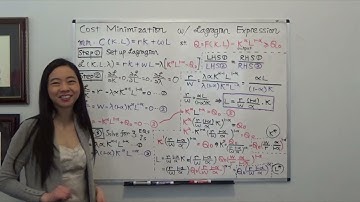 Constrained Optimization: Cost Minimization w/ the Lagrangian Expression