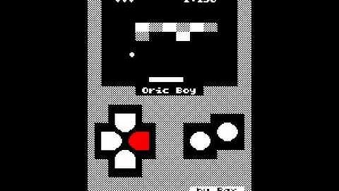 oricBoy - Oric Atmos - 8 bit game - interface test