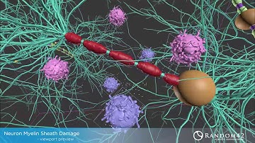 Myelin Sheath Damage, thinking Particles / Scientific/Medical VFX
