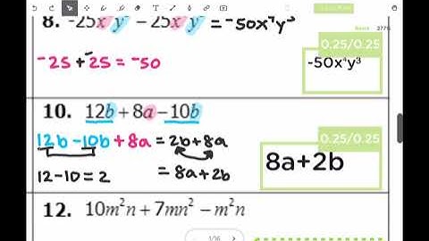 Adding, Subtracting, and Multiplying Monomials